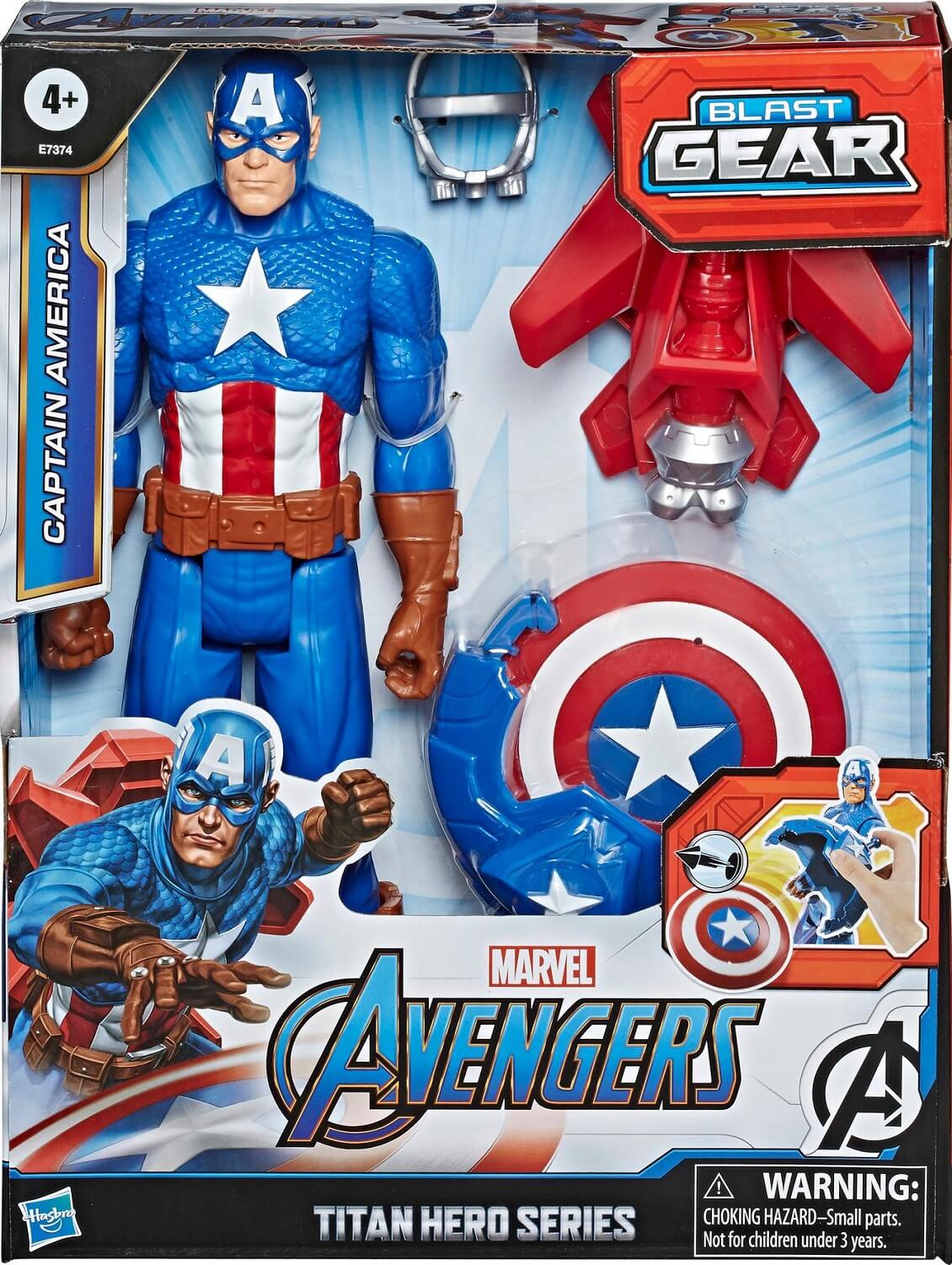 Marvel Avengers Capitan America con accesorios ( Hasbro E7374 ) imagen c