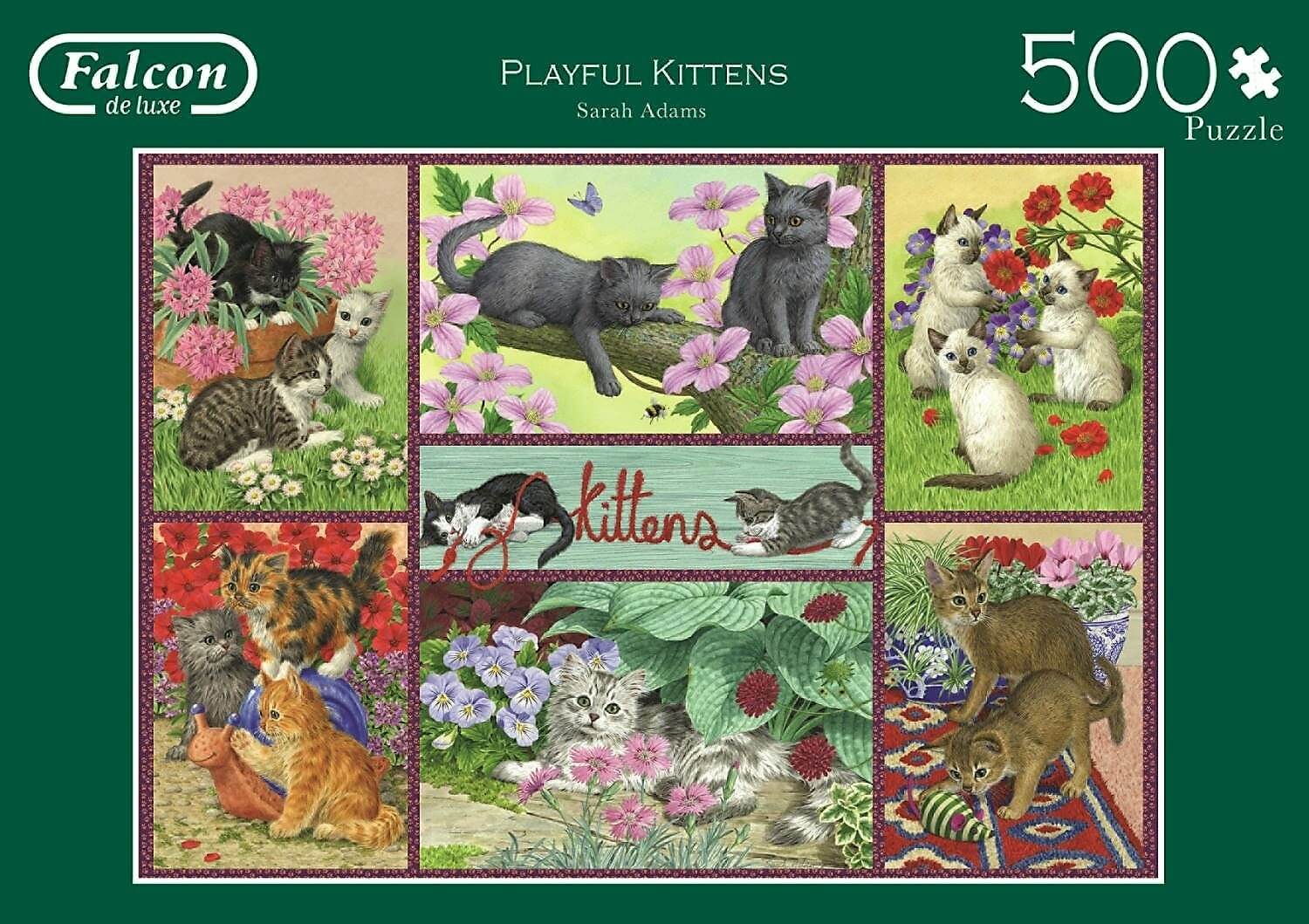 500 Playful Kittens, Sarah Adams ( Jumbo 11211 ) imagen a