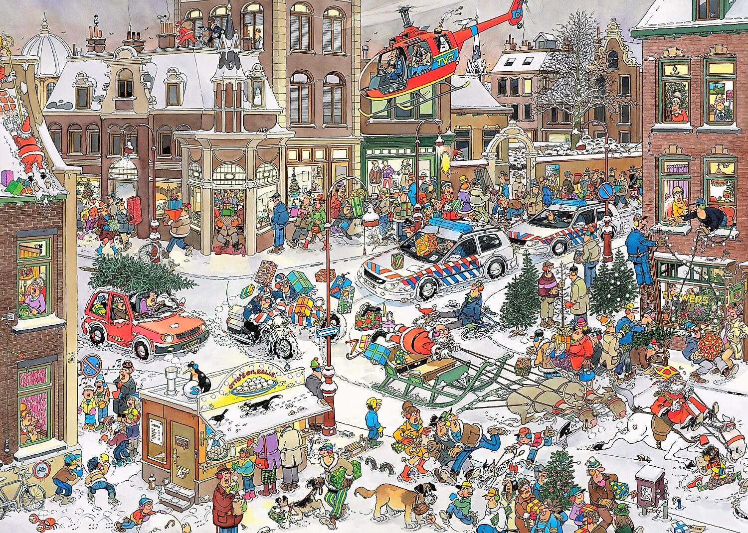 1000 Navidad, Jan van Haasteren ( Jumbo 13007 ) imagen a