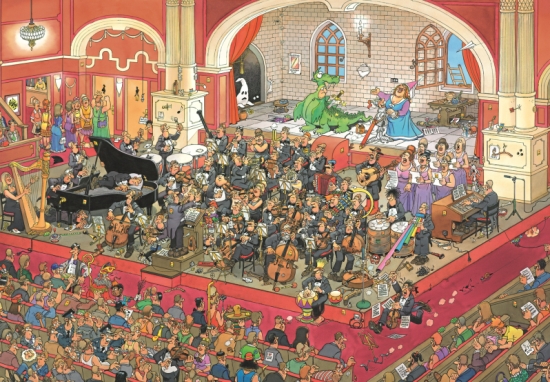 1000 Jan Van Haasteren - En la Ópera ( Jumbo 17214 ) imagen a