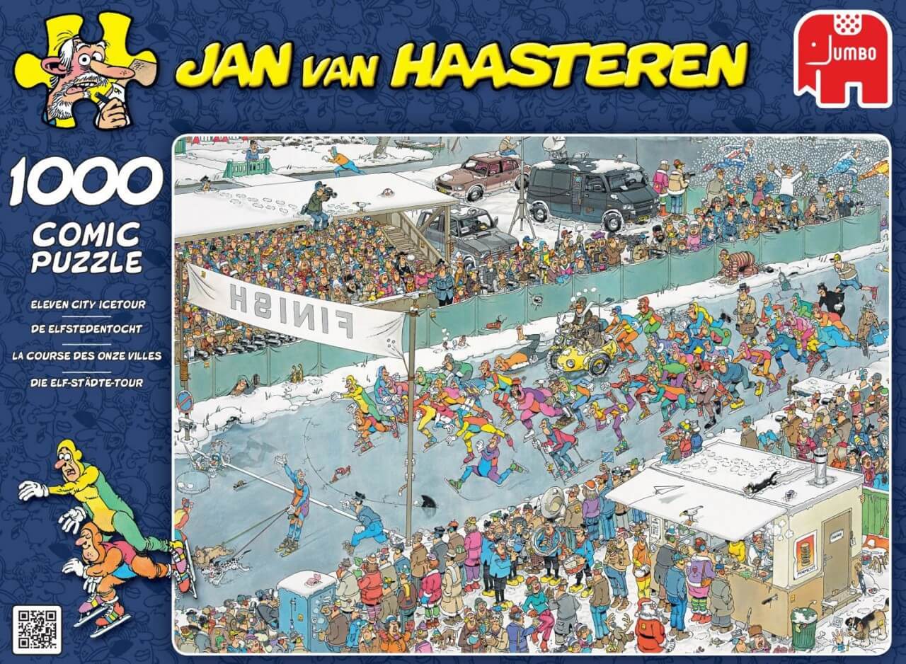 1000 Jan Van Haasteren - Carrera sobre hielo ( Jumbo 17310 ) imagen b