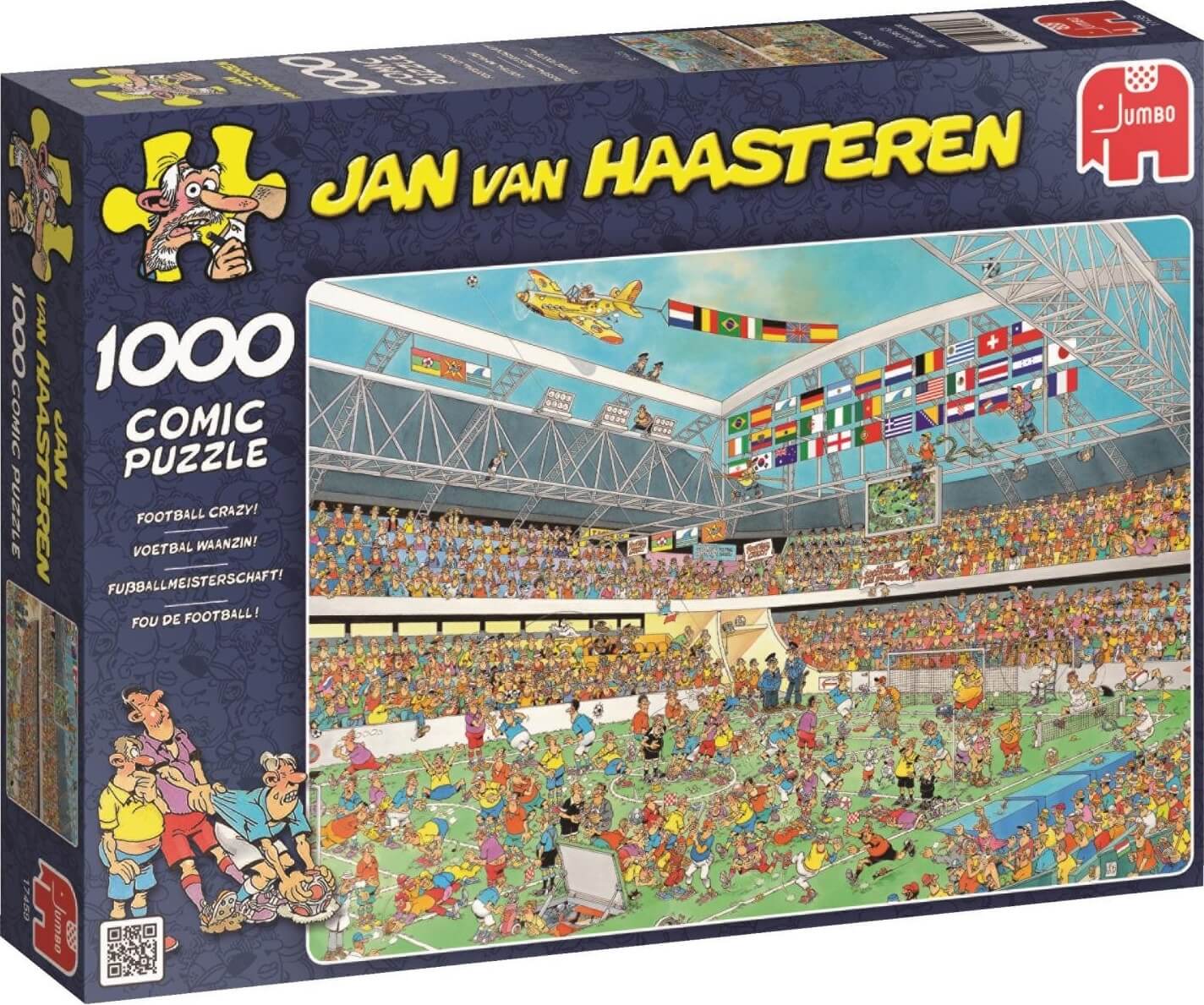 1000 Footbal Crazy, Jan Van Haasteren ( Jumbo 17459 ) imagen b