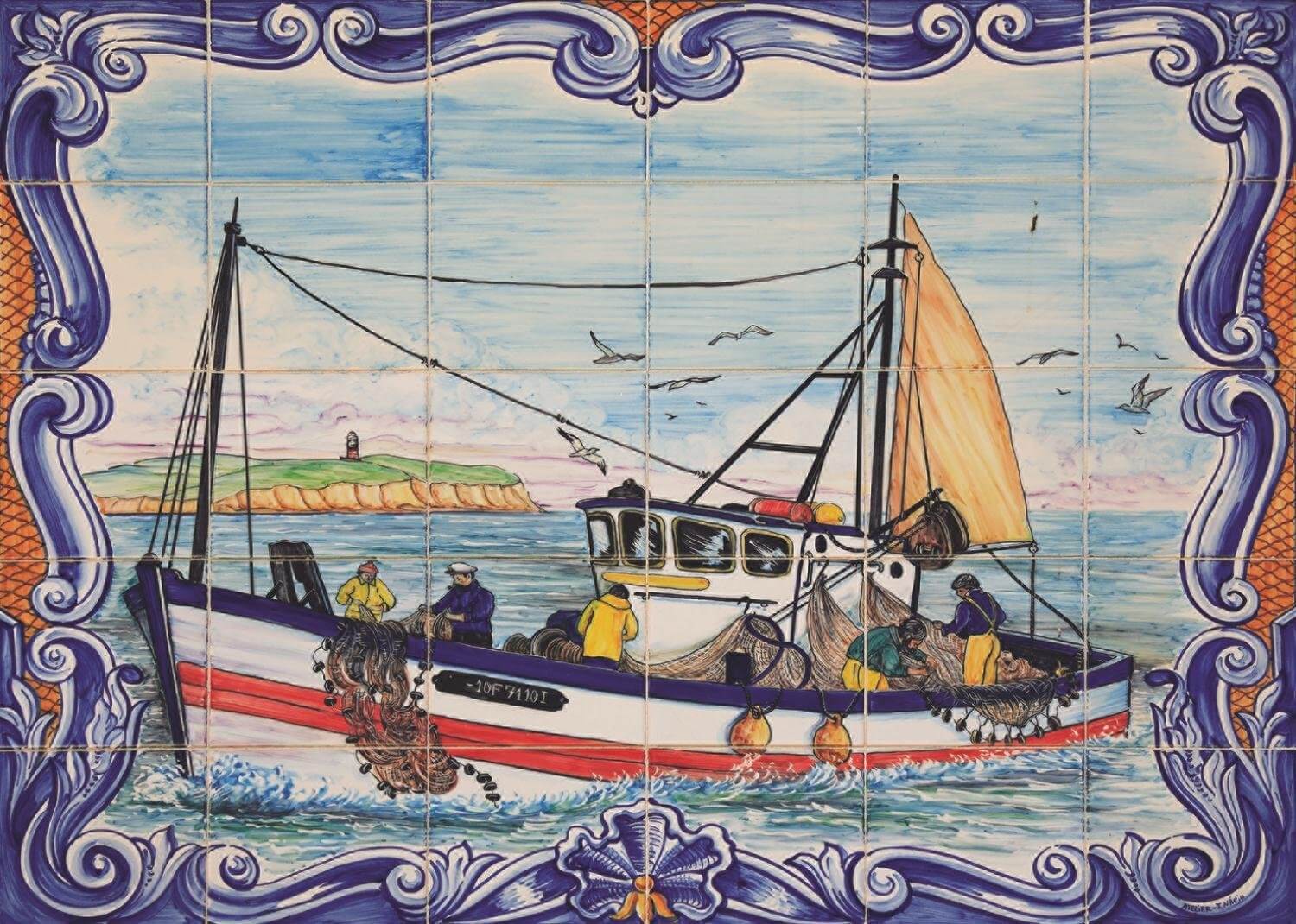 1000 Azulejos Portugueses de Ferragudo ( Jumbo 18542 ) imagen a