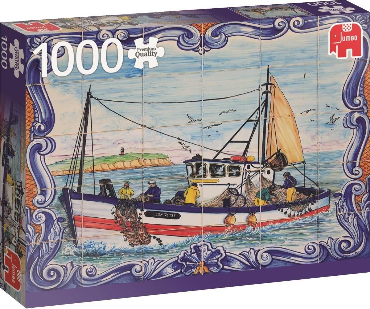 1000 Azulejos Portugueses de Ferragudo ( Jumbo 18542 ) imagen b