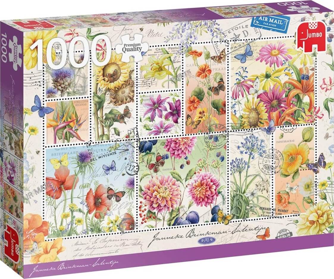 1000 Sellos de flores de verano