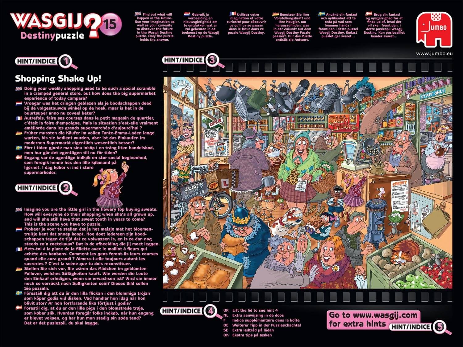 1000 WASGIJ Destiny 15 Compras agitadas ( Jumbo 19109 ) imagen a