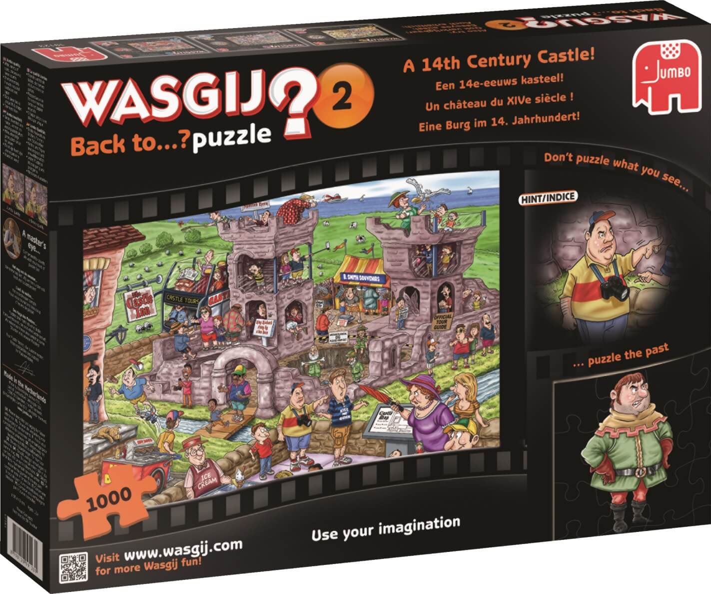 1000 WASGIJ Back to 2 Un Castillo del Siglo XIV ( Jumbo 19123 ) imagen b