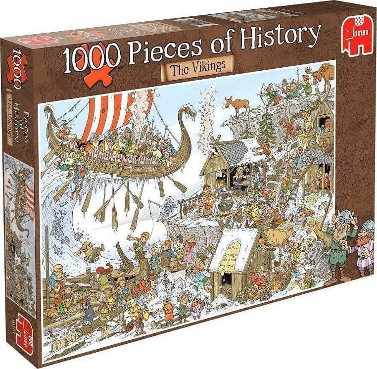 1000 Piezas de Historia, Vikingos ( Jumbo 19201 ) imagen c