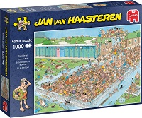 1000 Atasco en la Piscina Jan van Haasteren