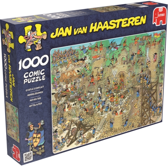 1000 Jan Van Haasteren - Conflicto en el castillo ( Jumbo 17213 ) imagen b