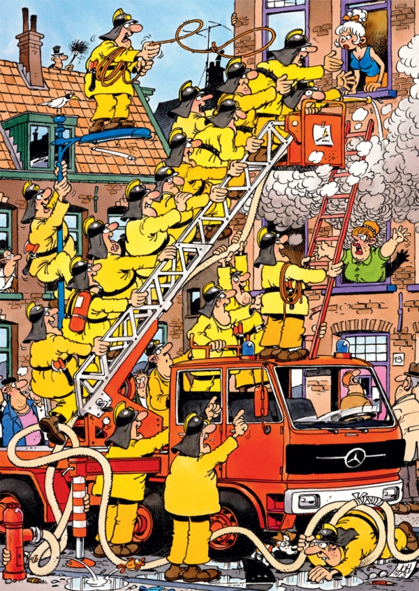 150 Jan Van Haasteren - Bomberos ( Jumbo 17317 ) imagen a