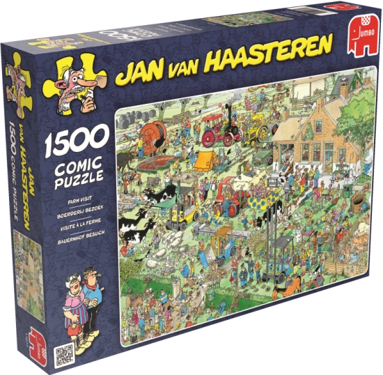 1500 Jan Van Haasteren - Visita a la granja ( Jumbo 17077 ) imagen b