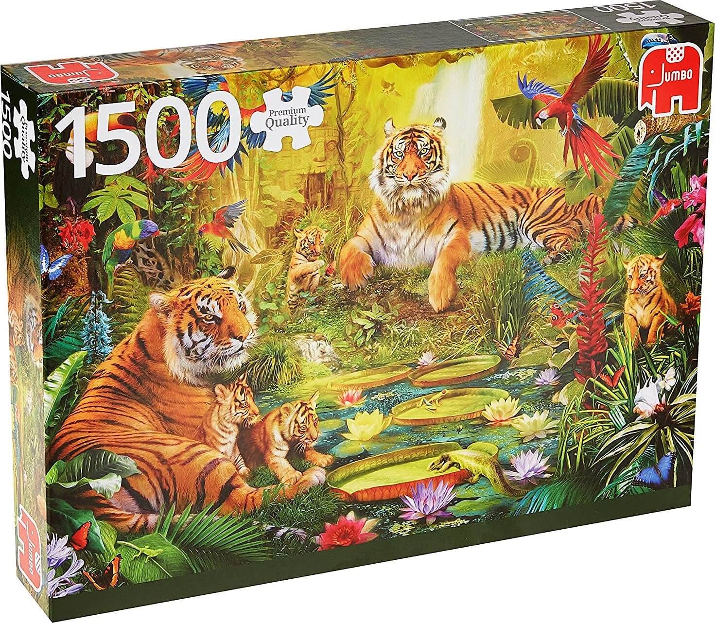 1500 Familia de Tigres en la Jungla