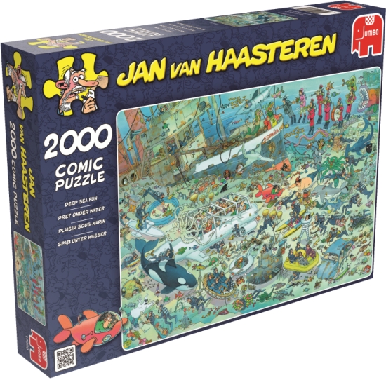 2000 Jan Van Haasteren - Diversión en el fondo del mar ( Jumbo 17080 ) imagen b