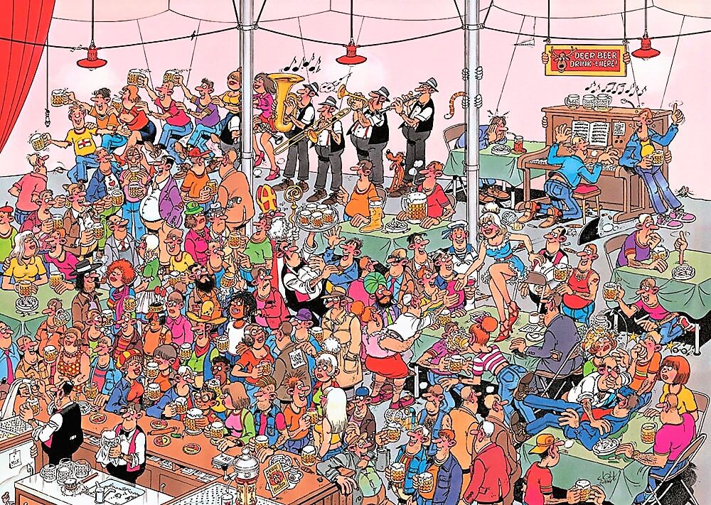 500 Fiesta de la Cerveza, Jan van Haasteren ( Jumbo 17282 ) imagen a