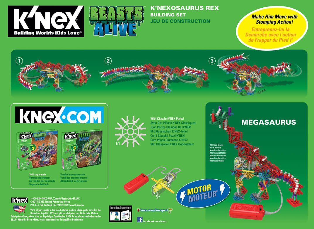KNEXosaurus Rex ( KNEX 15588 ) imagen c