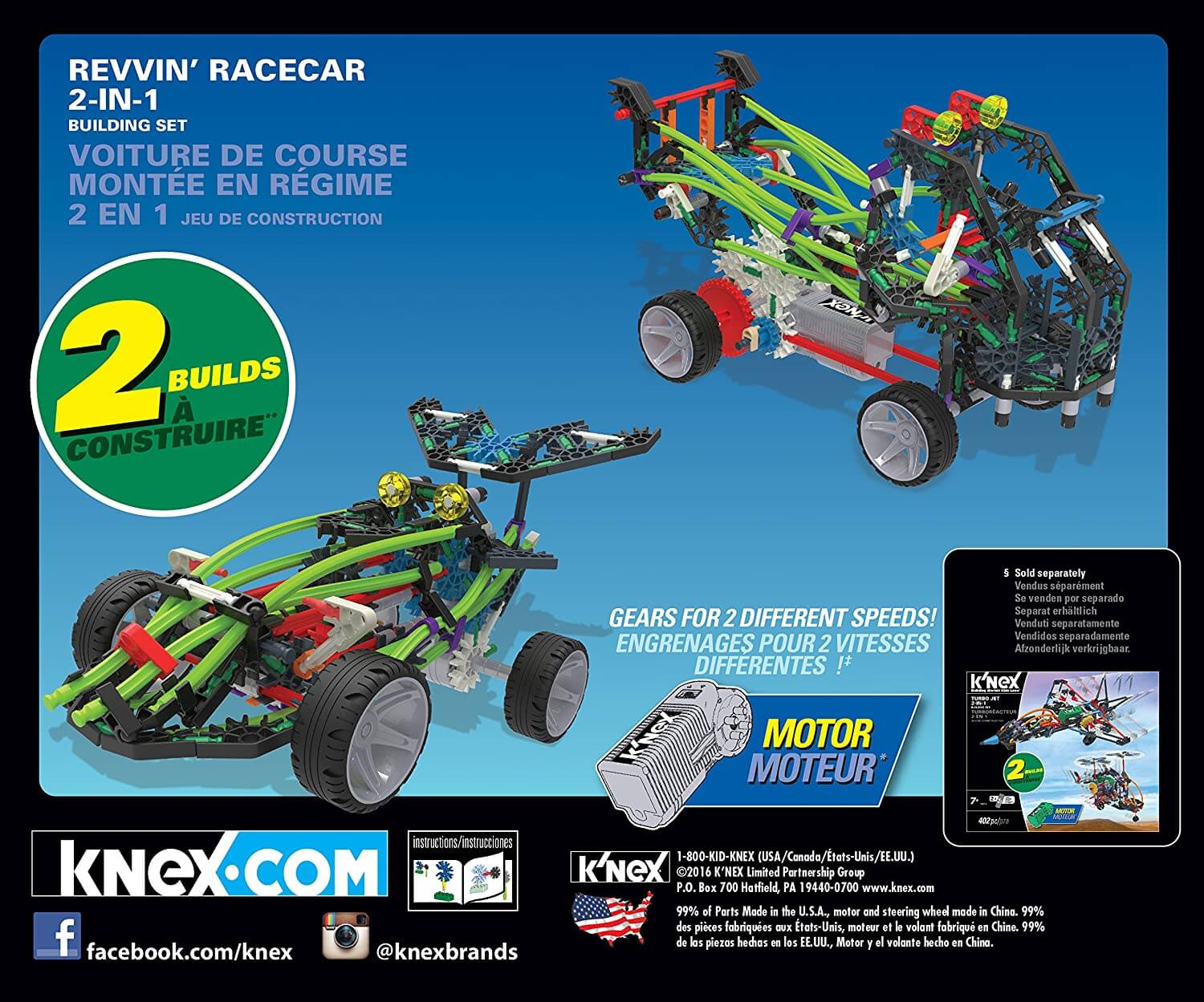 Revvin Racecar 2-In-1 ( KNEX 16005 ) imagen c