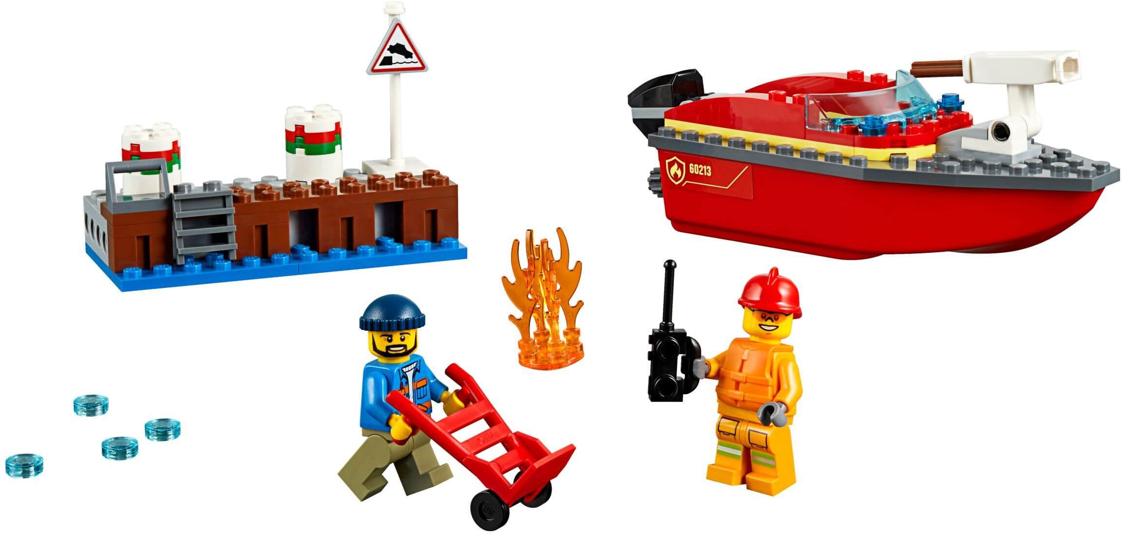 Llamas en el muelle ( Lego 60213 ) imagen a