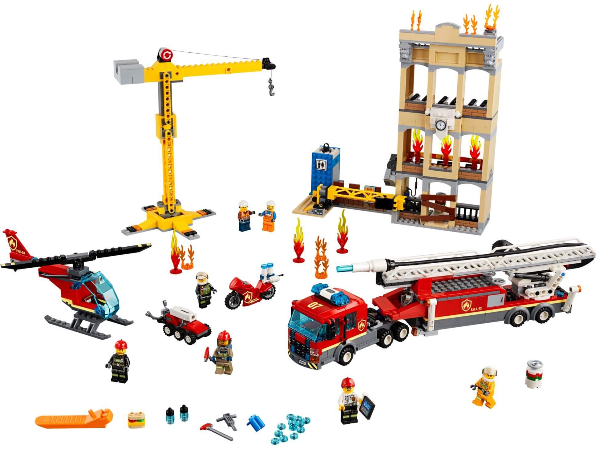 Brigada Bomberos Distrito Centro ( Lego 60216 ) imagen a