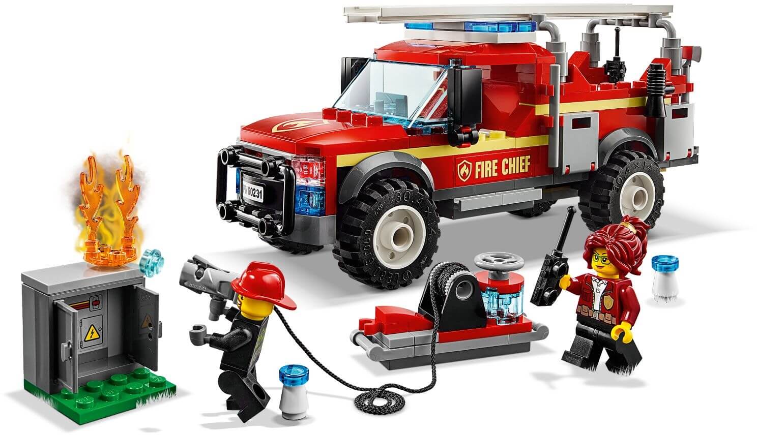 Camion de Intervencion de la Jefa de Bomberos ( Lego 60231 ) imagen b
