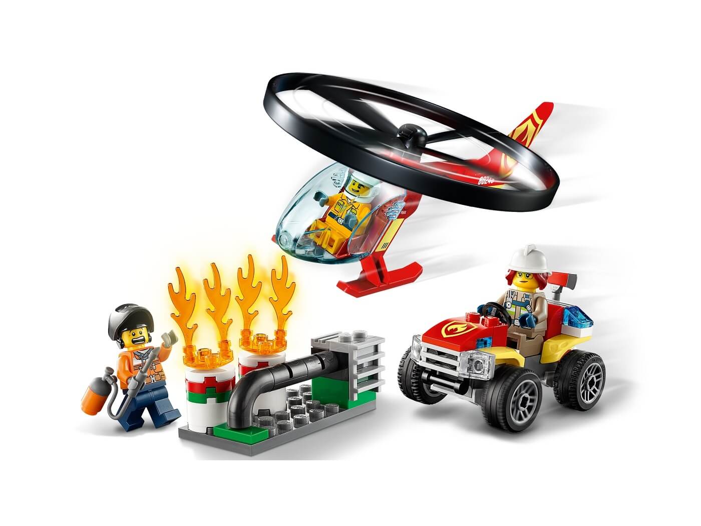Intervencion del Helicoptero de Bomberos ( Lego 60248 ) imagen b