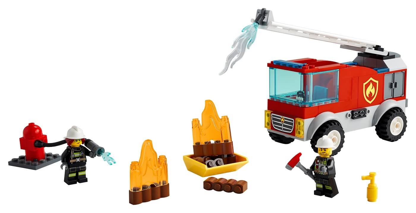 Camion de Bomberos con Escalera de Incencios ( Lego 60280 ) imagen a