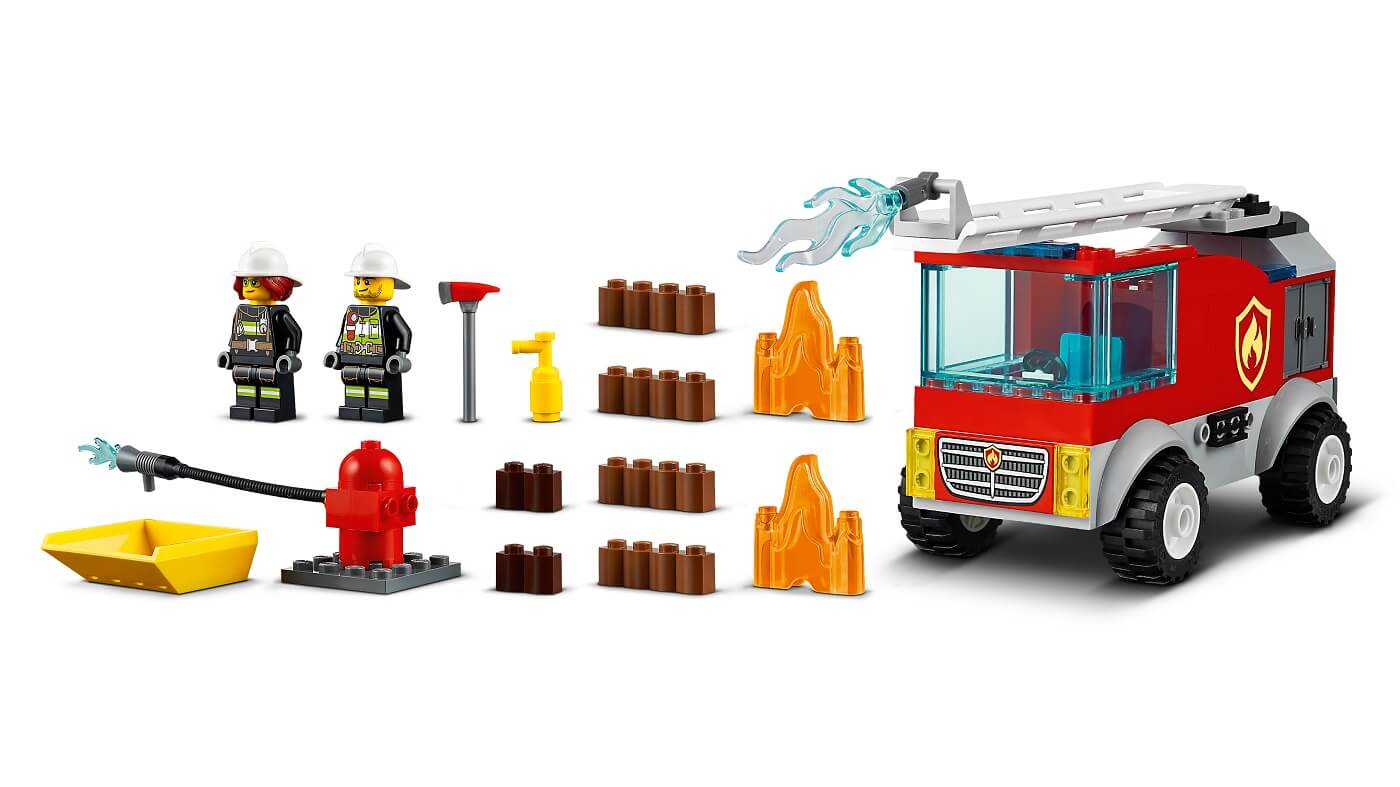 Camion de Bomberos con Escalera de Incencios ( Lego 60280 ) imagen f