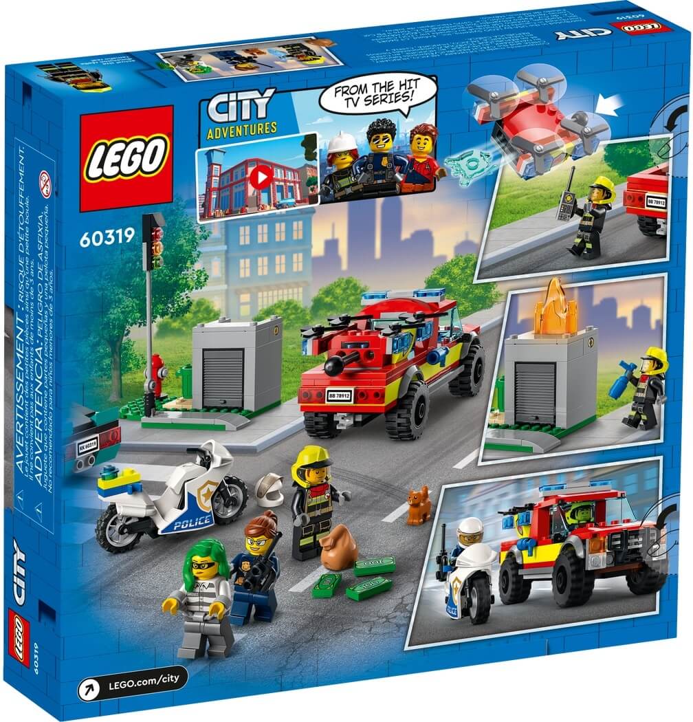 Rescate de Bomberos y Persecucion Policial ( Lego 60319 ) imagen f