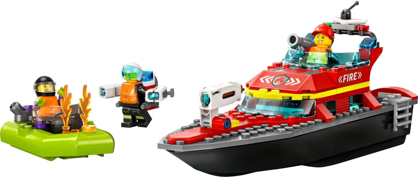 Lancha de Rescate de Bomberos ( Lego 60373 ) imagen a