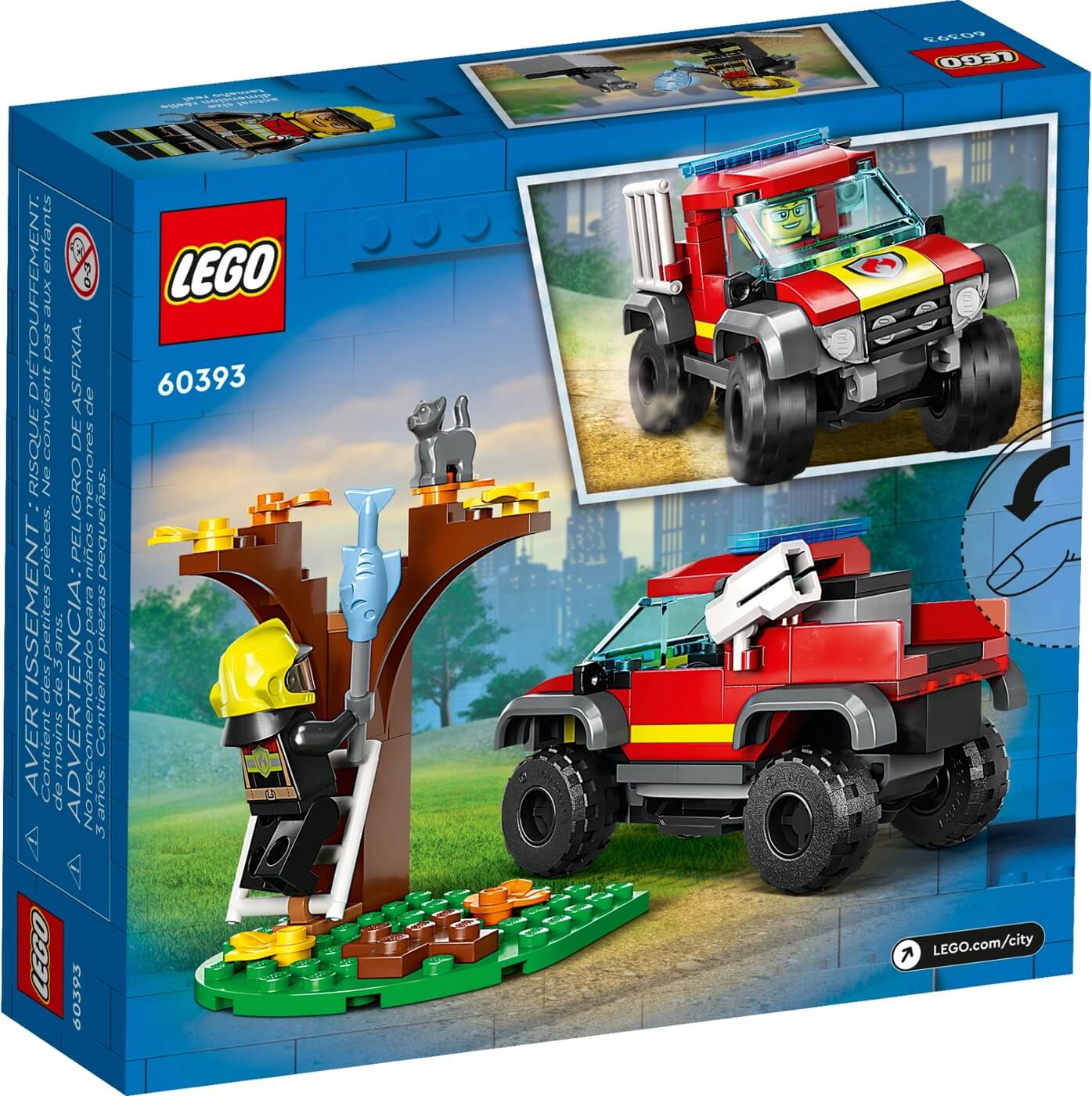 Camion de Rescate 4x4 de Bomberos ( Lego 60393 ) imagen e