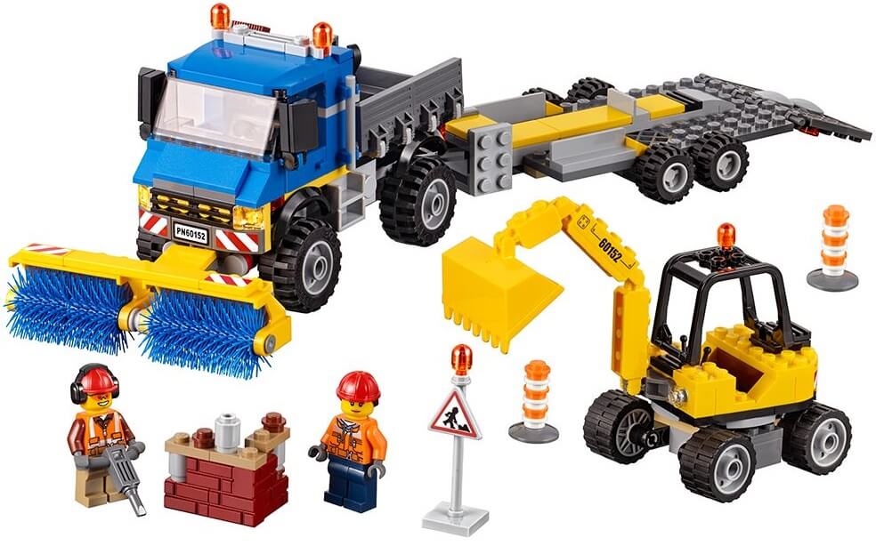 Barredora y excavadora ( Lego 60152 ) imagen a