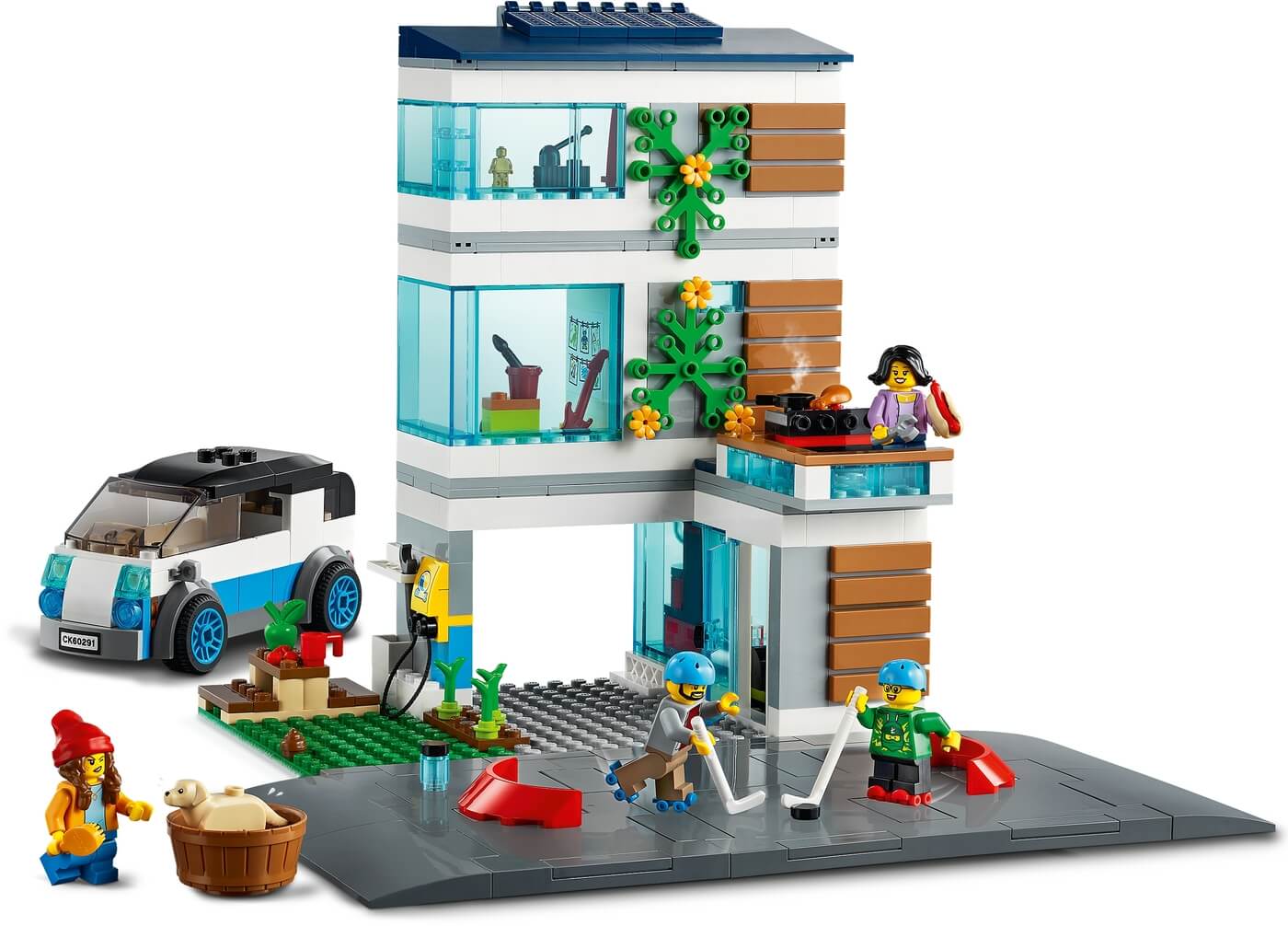 Casa Familiar con bases carretera ( Lego 60291 ) imagen b