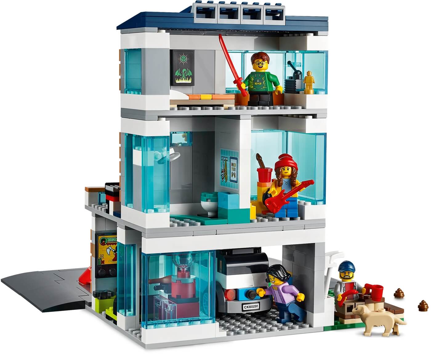 Casa Familiar con bases carretera ( Lego 60291 ) imagen d