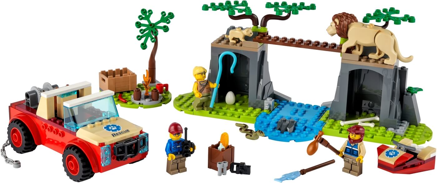 Todoterreno Rescate de la Fauna Salvaje  ( Lego 60301 ) imagen a