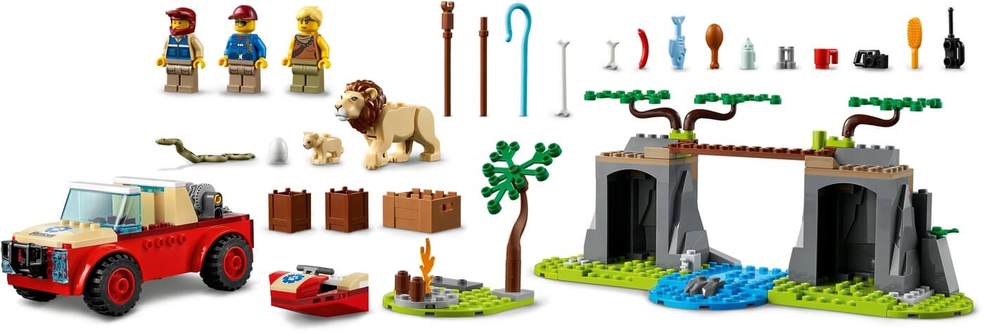 Todoterreno Rescate de la Fauna Salvaje  ( Lego 60301 ) imagen d