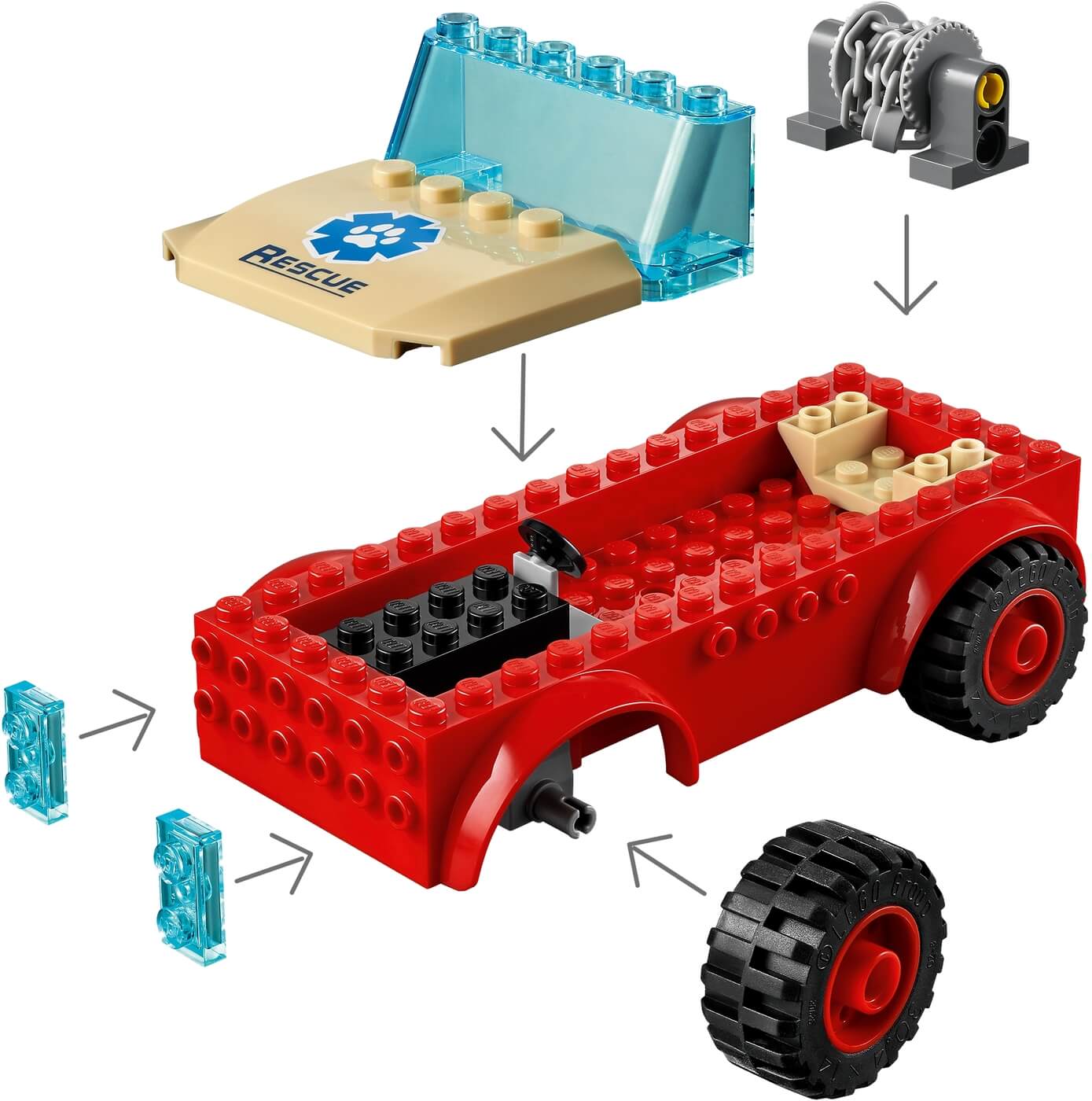 Todoterreno Rescate de la Fauna Salvaje  ( Lego 60301 ) imagen g