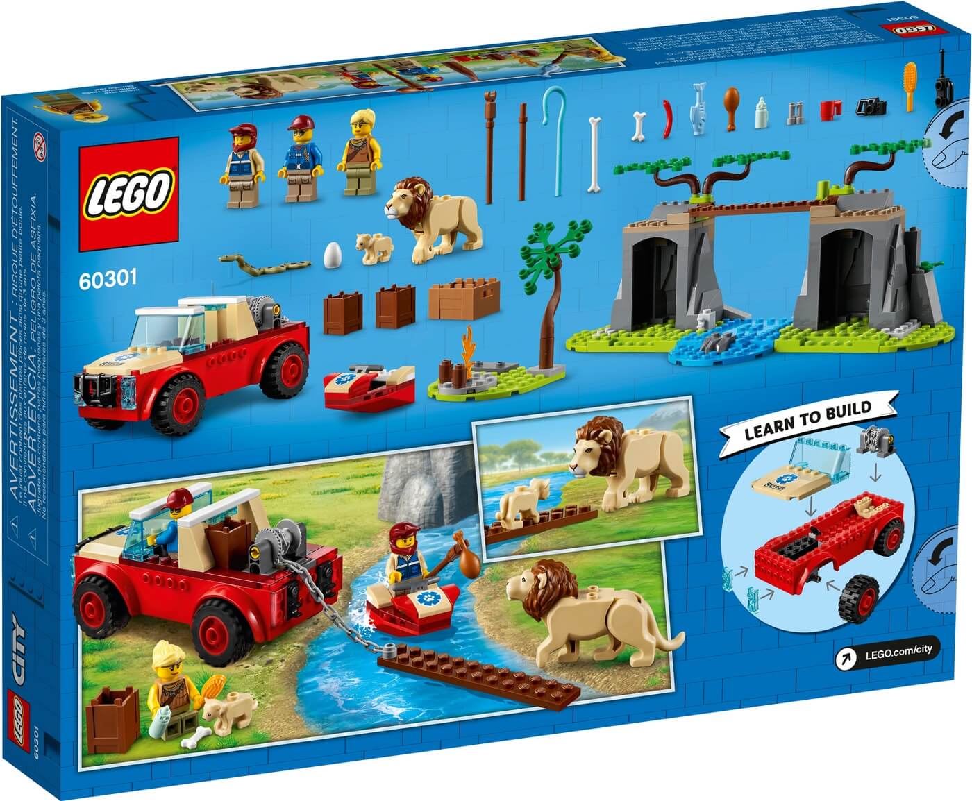 Todoterreno Rescate de la Fauna Salvaje  ( Lego 60301 ) imagen h