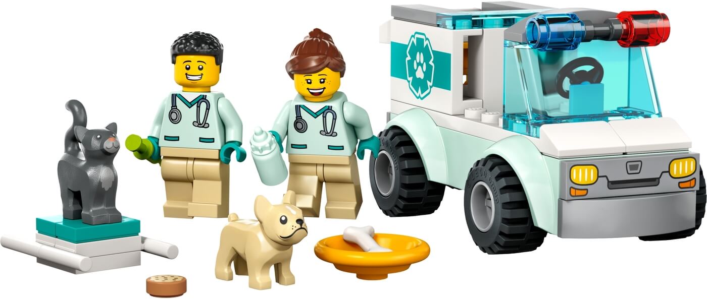 Furgoneta Vetarinaria de Rescate ( Lego 60382 ) imagen a
