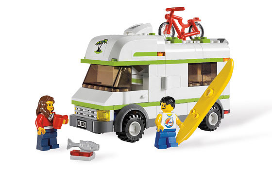 Caravana con bici y tabla surf ( Lego 7639 ) imagen a