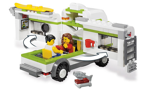 Caravana con bici y tabla surf ( Lego 7639 ) imagen c