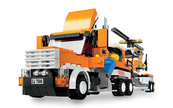 Gran Camión con Helicóptero ( Lego 7686 ) imagen d