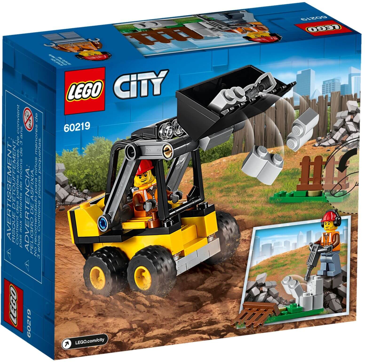 Retrocargadora construcción ( Lego 60219 ) imagen d
