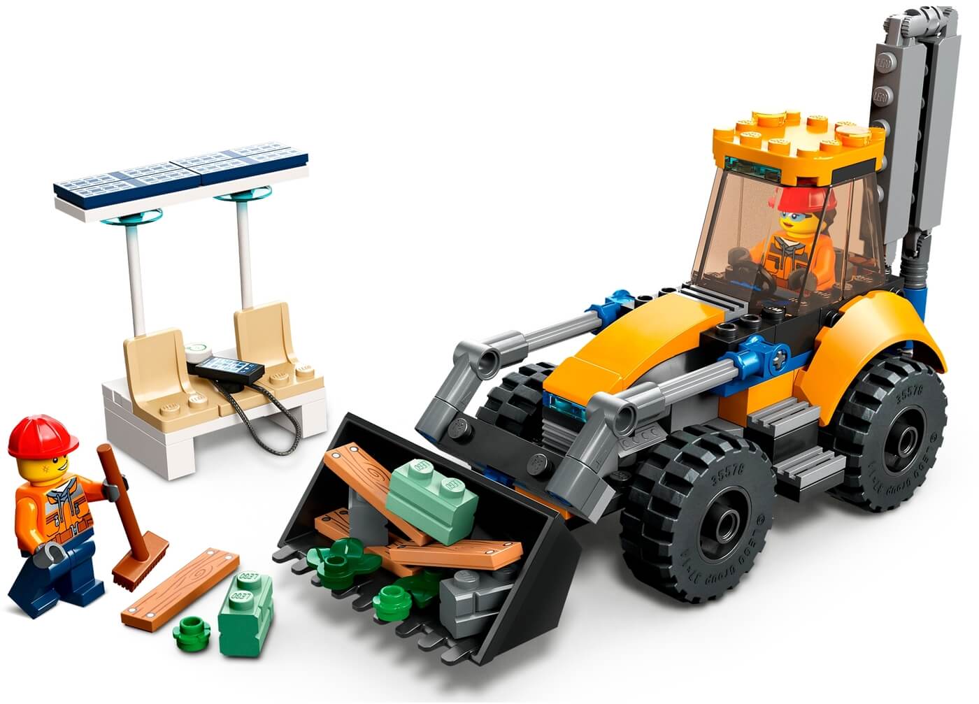 Excavadora Obra ( Lego 60385 ) imagen b