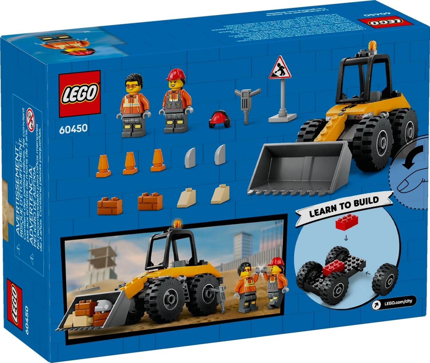 Cargadora con Ruedas Amarilla ( Lego 60450 ) imagen c