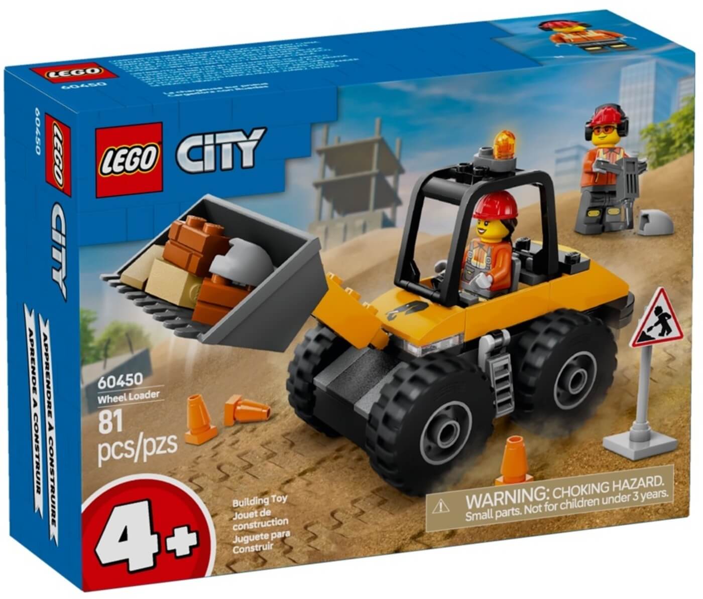Cargadora con Ruedas Amarilla ( Lego 60450 ) imagen d