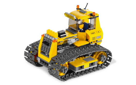 Bulldozer en obra ( Lego 7685 ) imagen b