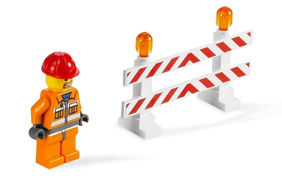 Bulldozer en obra ( Lego 7685 ) imagen c