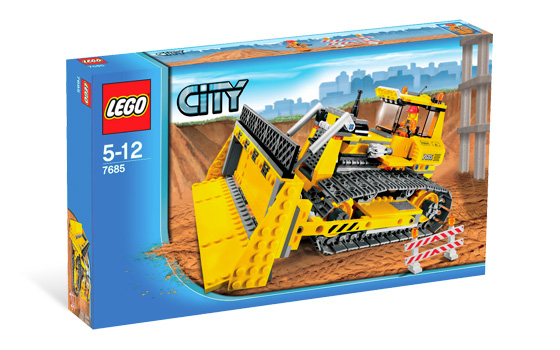 Bulldozer en obra ( Lego 7685 ) imagen e