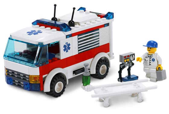 Ambulancia con enfermero ( Lego 7890 ) imagen a