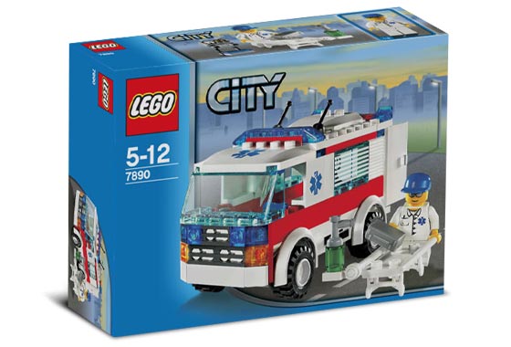 Ambulancia con enfermero ( Lego 7890 ) imagen c
